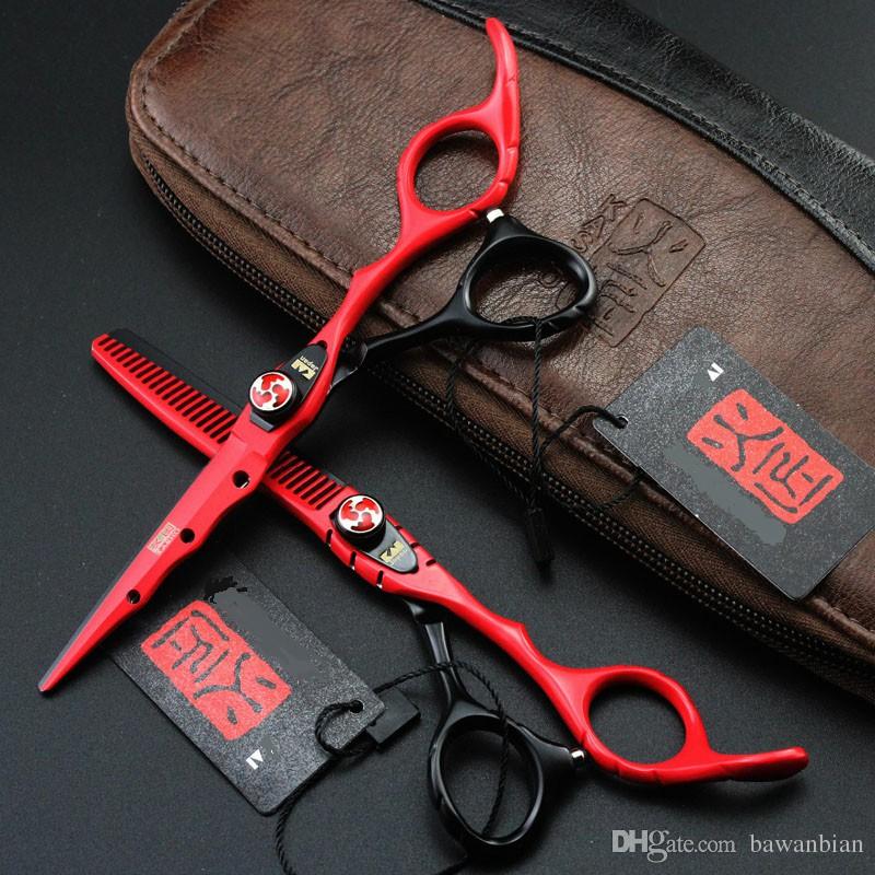 Wholesale 6.0 Inch Hairdressing Scissors Barber Hair Cutting Shears Set Hairdresser Equipment Tool With High Quality