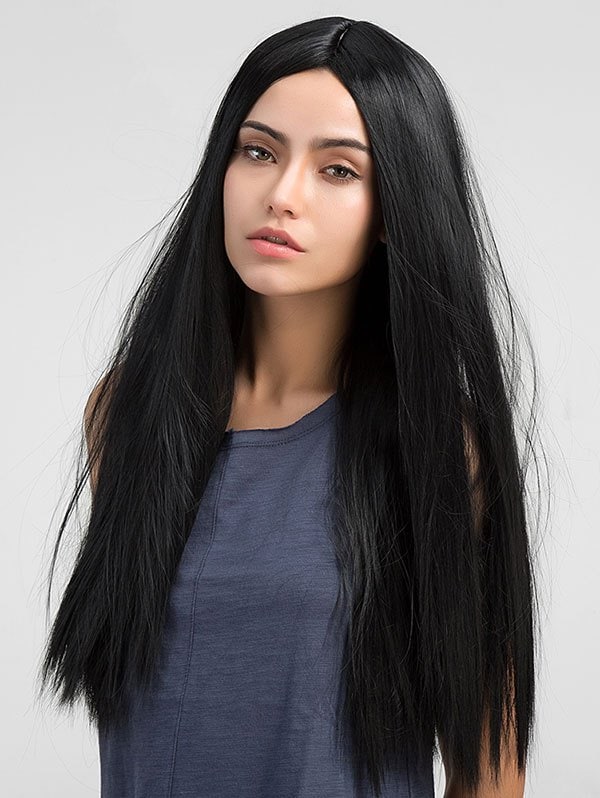 Straight Long Middle Parting Synthetic Wig