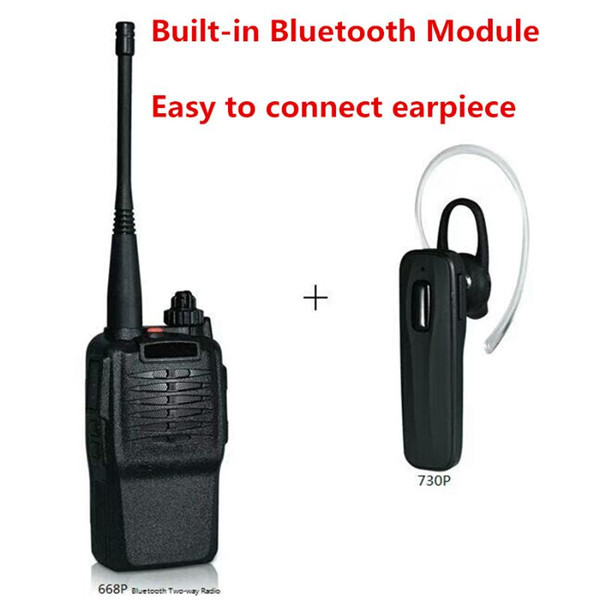 2PCS 2020 New design Two Way Radio NF-668PLUS 400-470Mhz Built-in Bluetooth 5W CTCSS/DCS Walkie Talkie With Bluetooth Earpiece