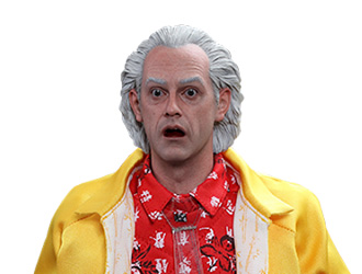 Dr Emmett Brown Poseable Figure from Back To The Future II