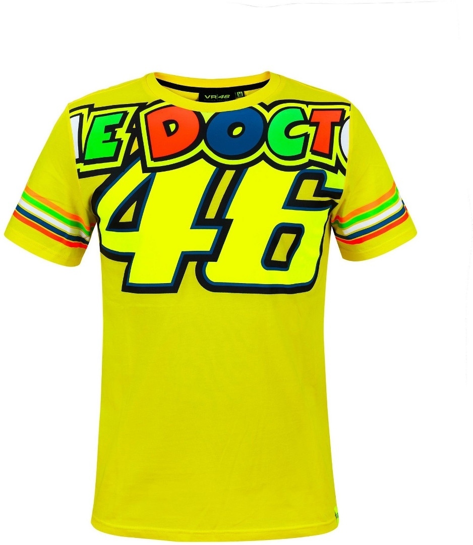 VR46 The Doctor Stripes T-Shirt Jaune 2XL