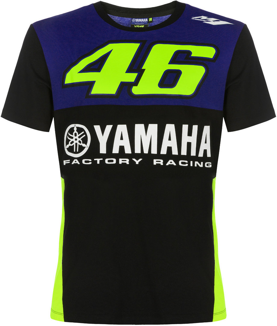 VR46 Yamaha Racing T-Shirt Noir Bleu M