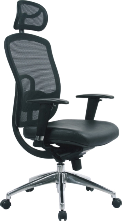 Liberty Mesh Office Chair with adjustable headrest and chrome base