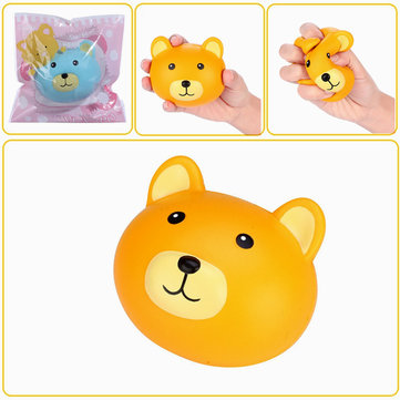Vlampo Squishy Bear Head 3.9'' Slow Rising Original Packaging Kawaii Cute Collection Gift Decor Toy