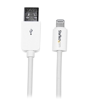 StarTech.com Apple 8 Pin Lightning Connector auf USB Kabel - USB Kabel für iPhone / iPod / iPad - iPad-/iPhone-/iPod-Lade-/Datenkabel - Lightning / USB - 24/28 AWG - USB Typ A, 4-polig (M) - Lightning (M) - 2,0m - Doppelisolierung - weiß - für Apple iPad