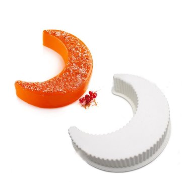 Moon Shape Silicone Cake Fondant Mold Chocolate Cookies Bread Mould Baking Pan Tray