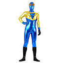 le style superman bleuamp;or métallique brillant costume unisexe Zentai