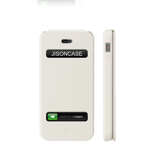 Jisoncase Flip ejecutivo funda para iPhone 5