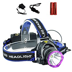 LS1792 Headlamps Headlight Waterproof 2000 lm LED LED 1 Emitters 3 Mode with Batteries and Chargers Waterproof Camping / Hiking / Caving Everyday Use Police / Military EU Plug AU Plug UK Plug US Plug Lightinthebox