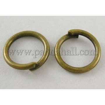 JumpRings, Close but Unsoldered, Brass, Antique Bronze, about 10mm in diameter, 1mm thick, about 2600pcs/500g
