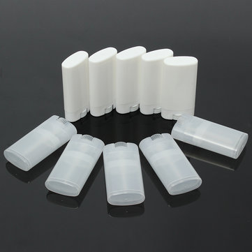 5Pcs 15ml Empty Oval Lip Balm Tubes Deodorant Containers