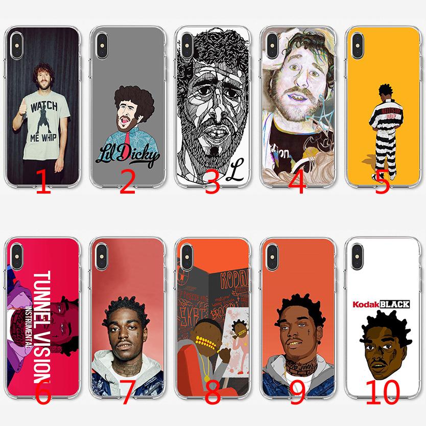 Lil Dicky Kodak Black Soft Silicone TPU Case for iPhone X XS Max XR 8 7 Plus 6 6s Plus 5 5s SE Cover