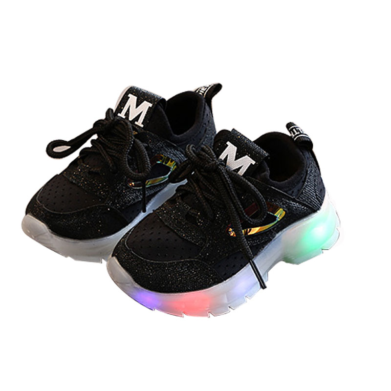 Toddler / Kid Solid LED Athletic Shoes