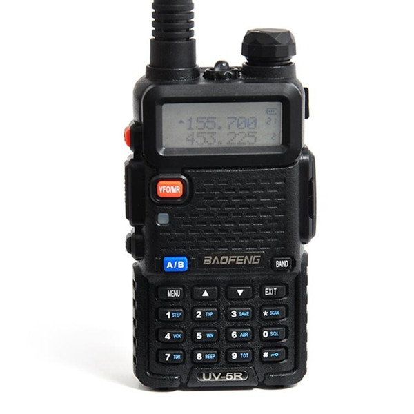 baofeng uv-5r walkie talkie portable analog two way radio handheld intercom uhf/vhf amateur long range transceiver flashlight