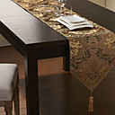 Brocade broderie d'or Polyester Chemin de Table