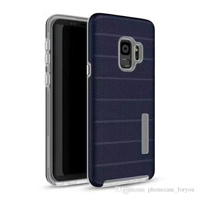 For Samsung Galaxy S9 S9 Plus Case,Hybrid Hard Silicone + TPU Back Cover Dual Layer Armor Back Case