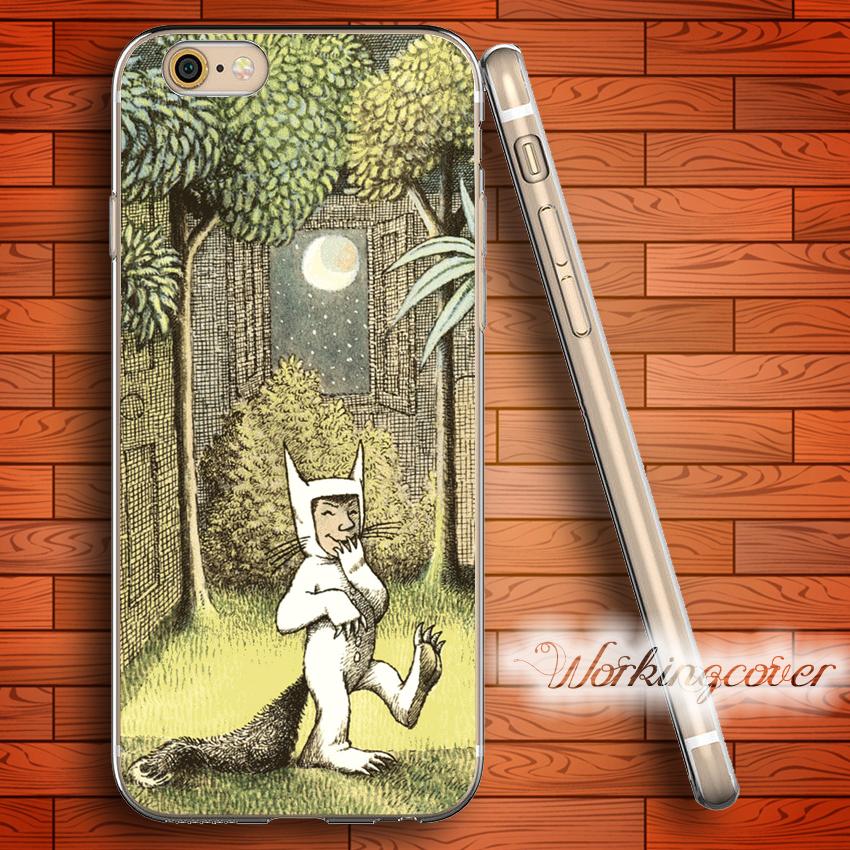 Fundas Where the Wild Things Are Soft Clear TPU Case for iPhone 6 6S 7 Plus 5S SE 5 5C 4S 4 Case Silicone Cover.