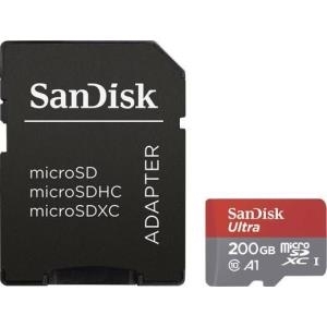SanDisk microSDXC-Karte Ultra® A1 200GB Class10 UHS-I inkl. SD-Kartenadapter (SDSQUAR-200G-GN6MA)