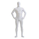Pale Blanc Unisexe Lycra Zentai Suit Full Body