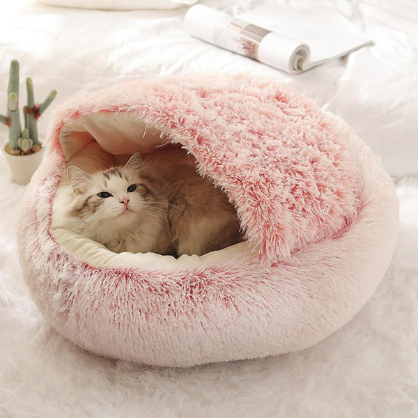 Pet winter warm cat's nest winter cat's nest dog's all season general purpose goods cat bed can be removed and washed1