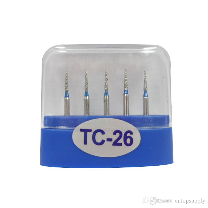 1 Pack(5pcs) TC-26 Dental Diamond Burs Medium FG 1.6M for Dental High Speed Handpiece Many Models Available