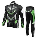 Realtoo Men's Autumn And Winter Fleeced Thermal Long Cycling Suit