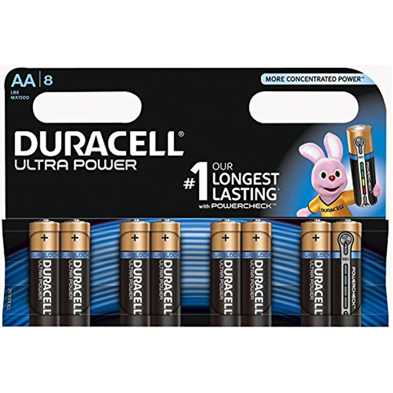 Duracell MX1500 Ultra Power AA Batterien - 8er Pack