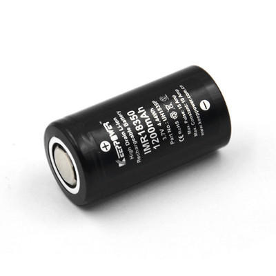 2Pcs Keeppower IMR18350 10A Discharge 1200mAh Rechargeable 18350 Battery for All Astrolux 18350 Flashlights