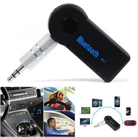 universal 3.5mm bluetooth car kit a2dp wireless fm transmitter aux audio music receiver adapter handswith mic for phone mp3