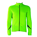 Jaggad - Ciclismo Fleece manga larga Fluorescente Verde  Negro Jersey de bicicletas