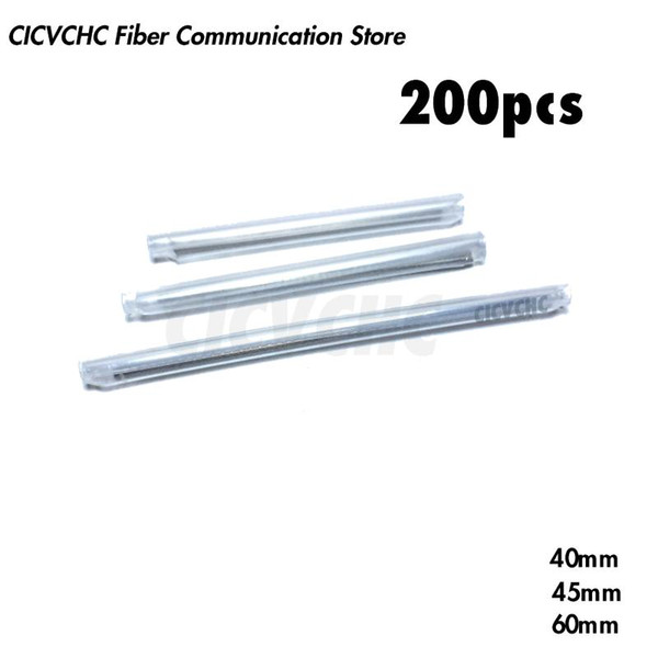 200pcs Fiber Optic Fusion Protection Splice Sleeves 40mm, 45mm, 60mm for 900un cable/ Heat Shrink Tube/Fiber Optic Hot Melt Tube