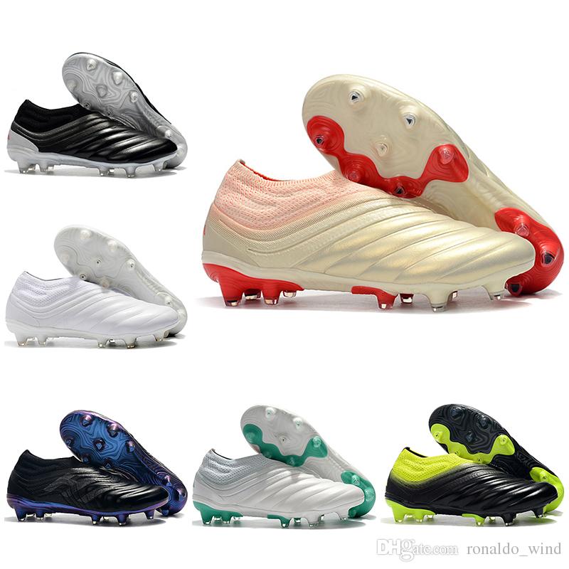 With Bag New Mens High Tops Football Boots Original Copa 19+ FG Soccer Shoes Copa 19 Outdoor Soccer Cleats