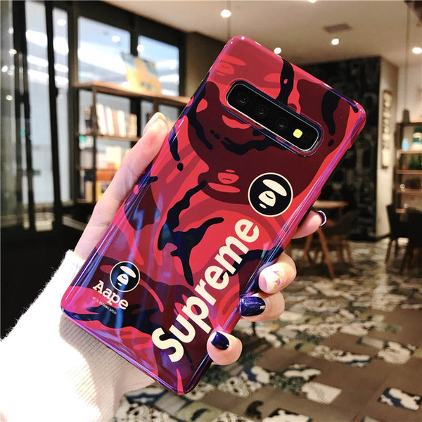 designer 2019 new fashion brand phone case for samsung s10/s10 plus/s10e popular protective back cover luxury phone case 6 styles