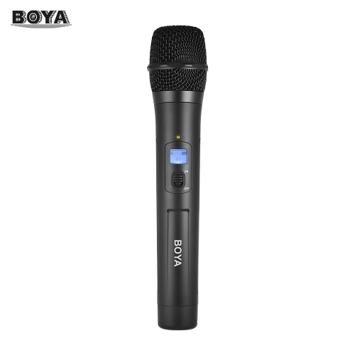 BOYA BY-WHM8 UHF Wireless Handheld Microphone Dynamic Mic with 48UHF Channels Work with BY-WM8 /BY-WM6 Receiver for Karaoke Interview Meeting Audio Recording Stage Singing