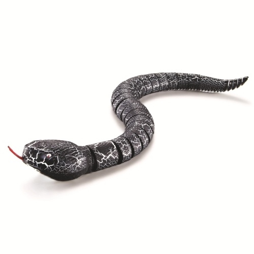 RC Snake Toy 15,5 Zoll wiederaufladbares Infrarot-Klapperschlangenspielzeug mit einziehbarer Zunge und schwingendem Schwanz