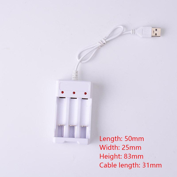 USB charger rechargeable nickel-cadmium 1.2V three-slot nickel-metal hydride battery