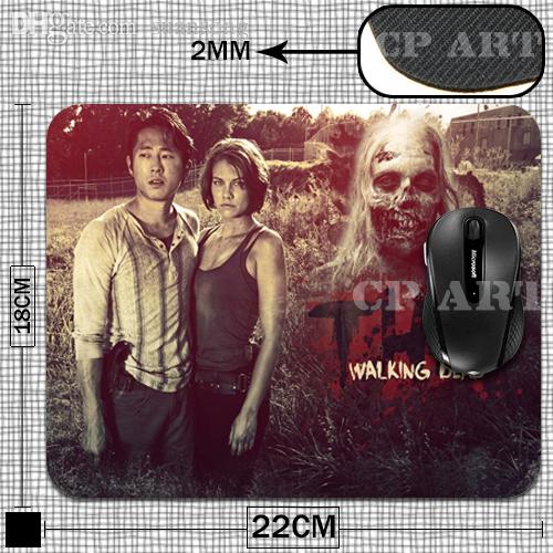 Wholesale-Zombies The  Computer Rubber Soft Comfort Mouse Pad/ Mouse Mat