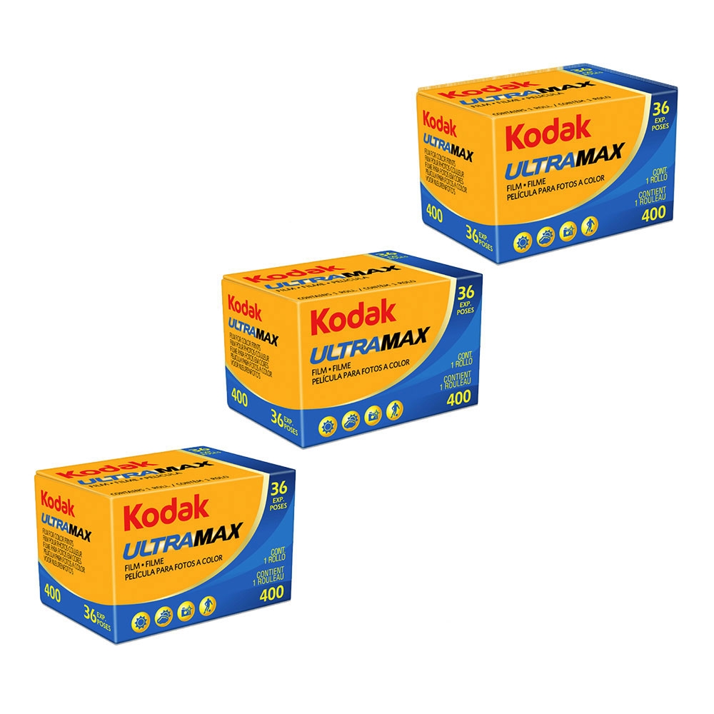 Kodak Gold UltraMax 400ASA 35mm Colour Print Film 135-36 Exposure - SUPER VALUE 3 PACK!